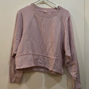 FP movement pink cropped sweater